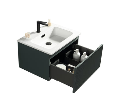 Tailored Bathrooms Flauto 600mm Wall Hung Vanity & Matte Basin