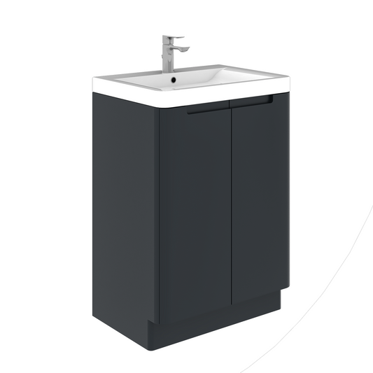 Tailored Bathrooms Monza 600mm Two Door Vanity Unit – Floor Standing
