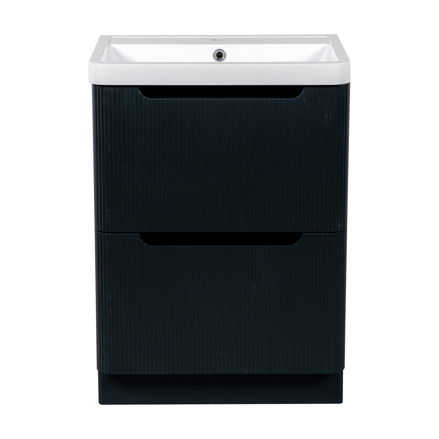Tailored Bathrooms Monza 600mm Fluted Vanity Unit & Basin | Floor Standing