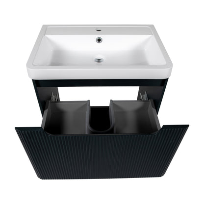 Tailored Bathrooms Monza 600mm Fluted Vanity Unit & Basin | Floor Standing