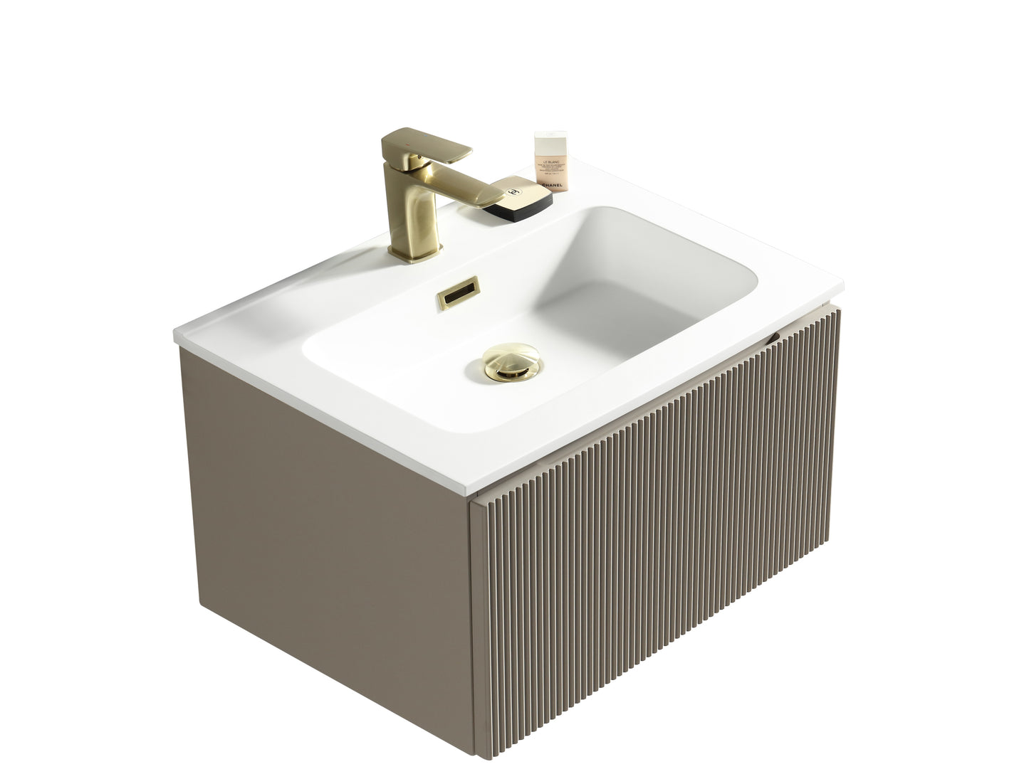 Tailored Bathrooms Flauto 600mm Wall Hung Vanity & Matte Basin