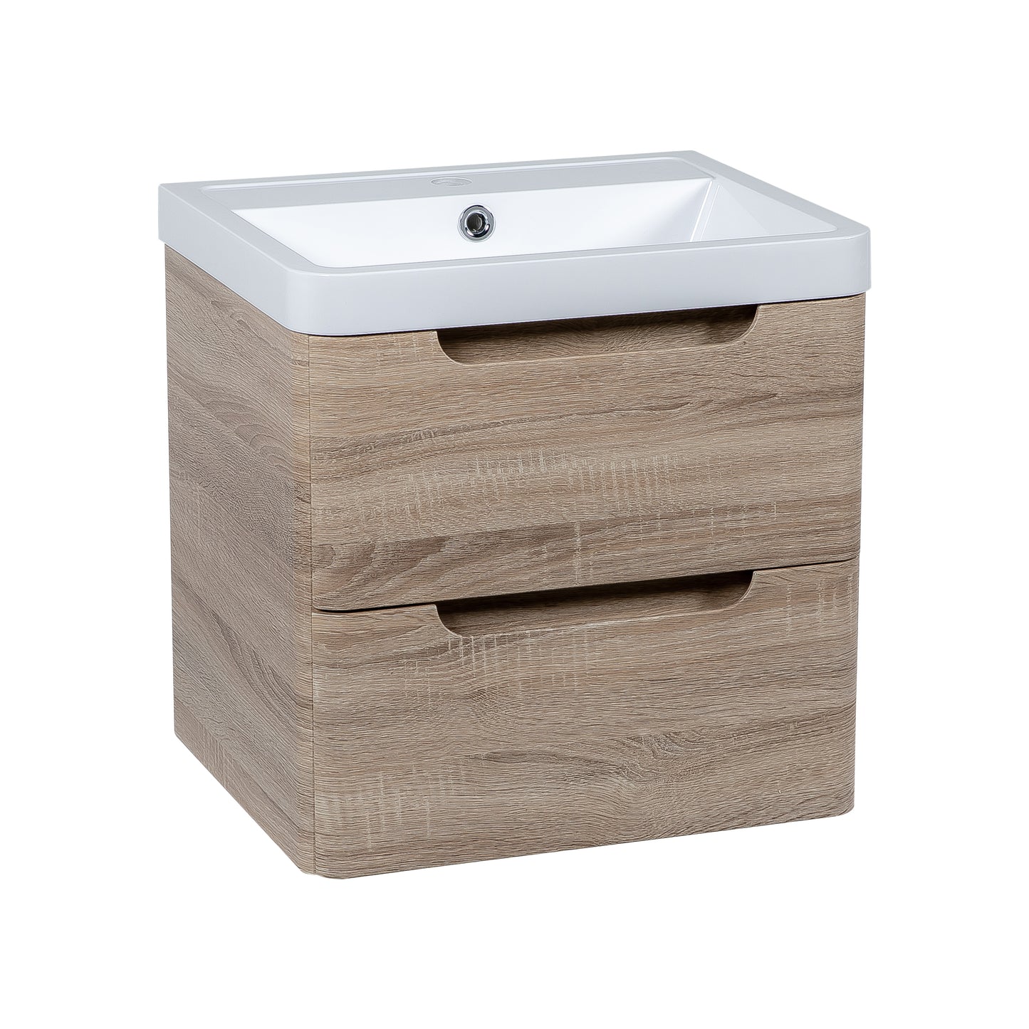 Tailored Bathrooms Monza 500mm Wall Hung Vanity Unit & Basin – Compact Bathroom Furniture