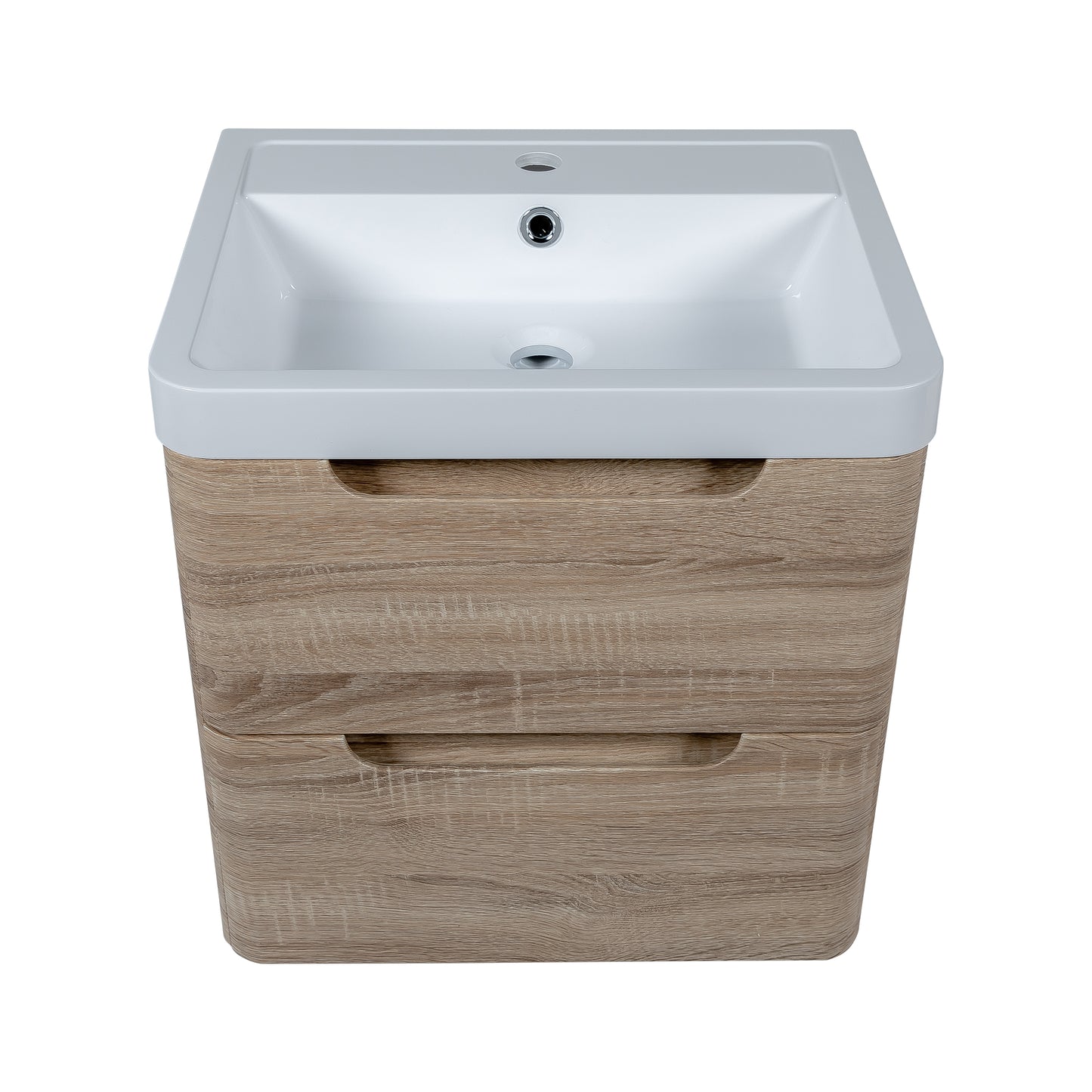 Tailored Bathrooms Monza 500mm Wall Hung Vanity Unit & Basin – Compact Bathroom Furniture