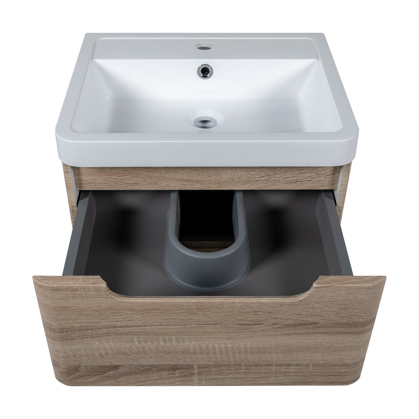 Tailored Bathrooms Monza 500mm Wall Hung Vanity Unit & Basin – Compact Bathroom Furniture