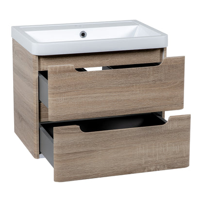 Tailored Bathrooms Monza 600mm Wall Hung Vanity Unity & Basin | Sleek Storage with a Modern Edge