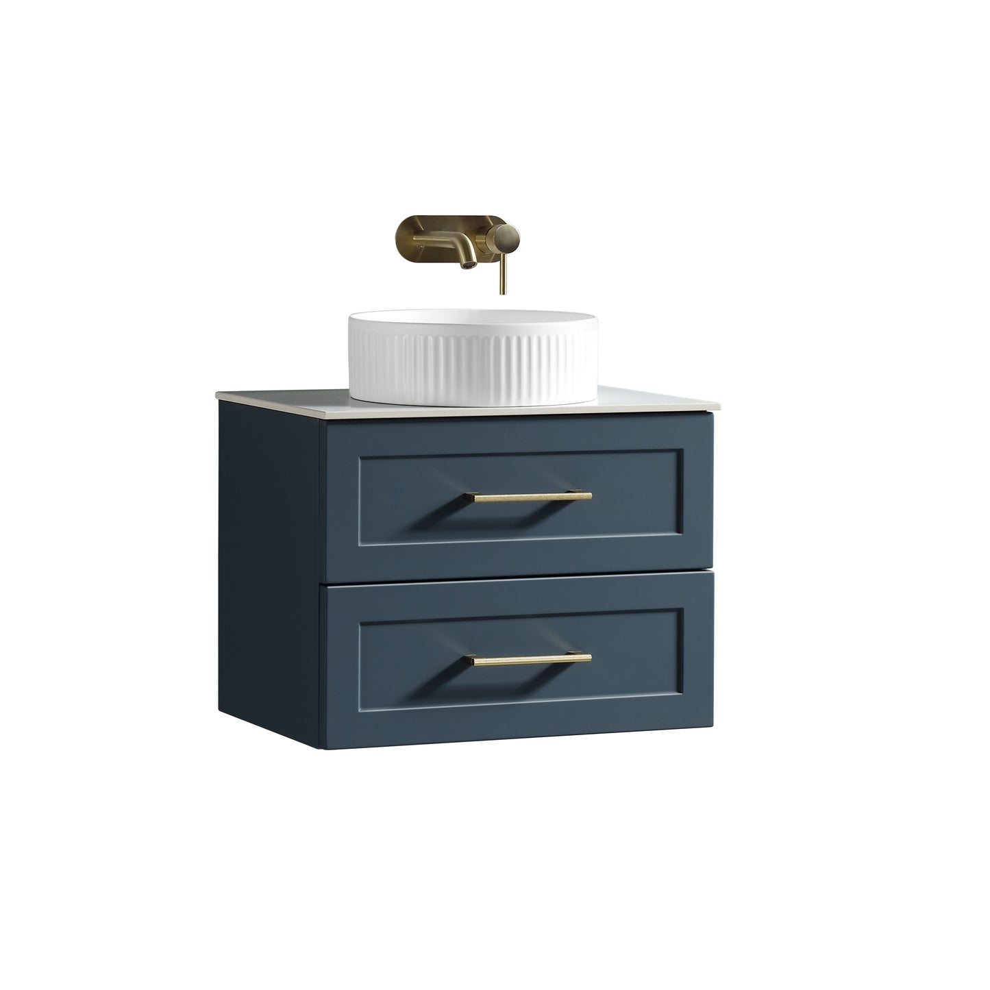 Tailored Bathrooms Bakewell 600mm Wall Hung Vanity Unit with Sintered Stone Countertop