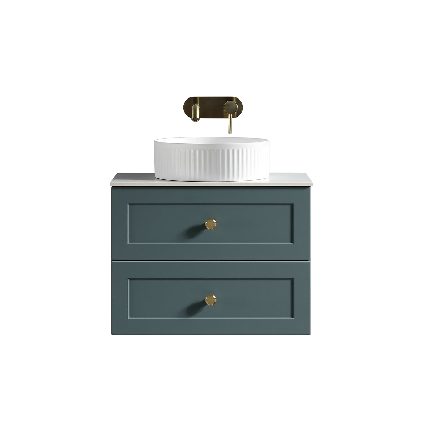Tailored Bathrooms Bakewell 600mm Wall Hung Vanity Unit with Sintered Stone Countertop