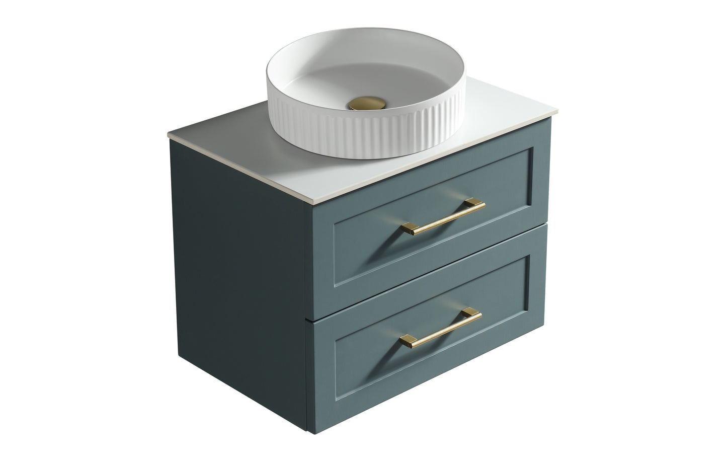 Tailored Bathrooms Bakewell 600mm Wall Hung Vanity Unit with Sintered Stone Countertop