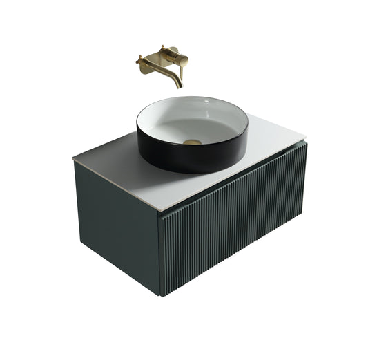 Tailored Bathrooms Flauto 600mm Wall Hung Vanity with Sintered Stone Counter Top – Stylish, Space-Saving, and Built to Last