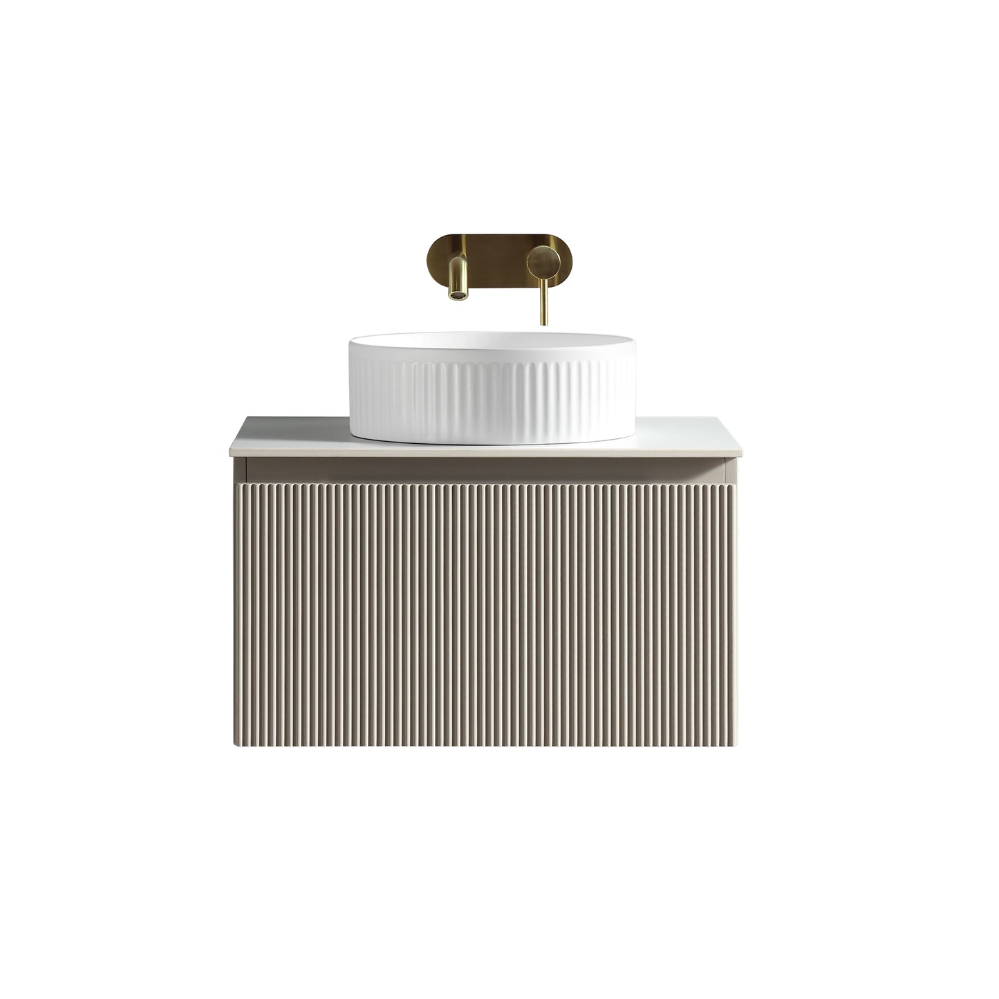 Tailored Bathrooms Flauto 600mm Wall Hung Vanity with Sintered Stone Counter Top – Stylish, Space-Saving, and Built to Last