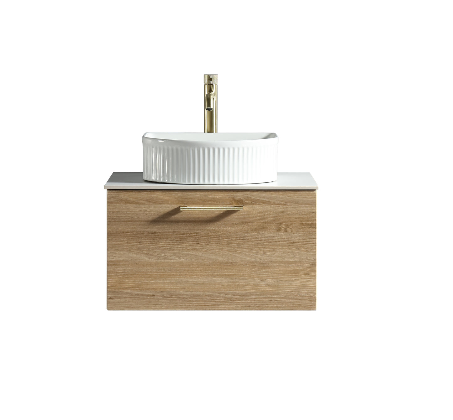 Tailored Bathrooms Piatta 600mm Wall Hung Vanity Unit with Sintered Stone Countertop