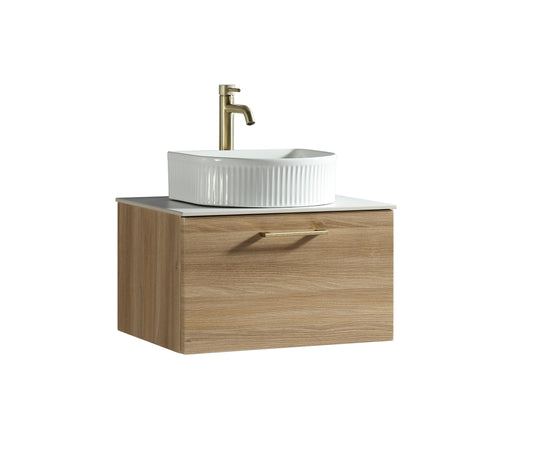Tailored Bathrooms Piatta 600mm Wall Hung Vanity Unit with Sintered Stone Countertop