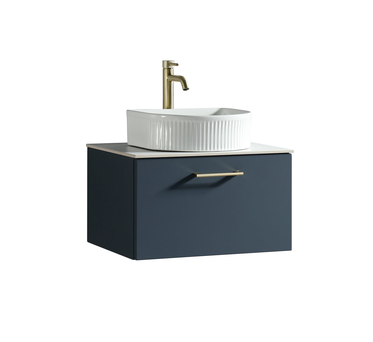 Tailored Bathrooms Piatta 600mm Wall Hung Vanity Unit with Sintered Stone Countertop