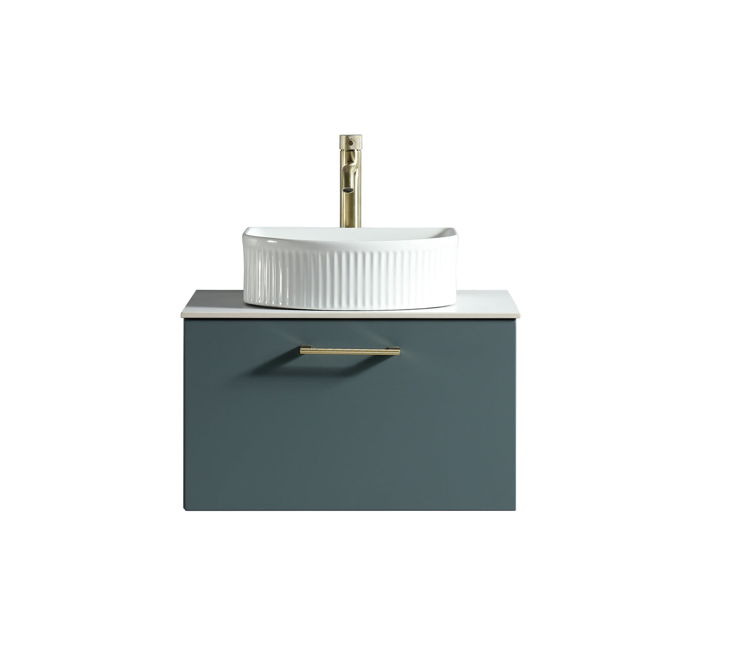 Tailored Bathrooms Piatta 600mm Wall Hung Vanity Unit with Sintered Stone Countertop