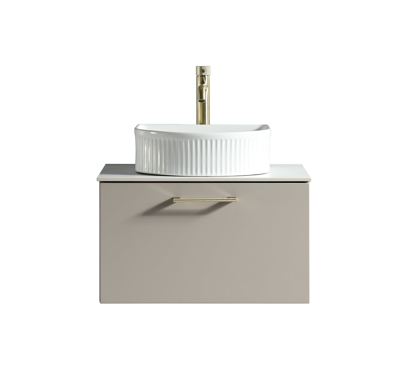 Tailored Bathrooms Piatta 600mm Wall Hung Vanity Unit with Sintered Stone Countertop