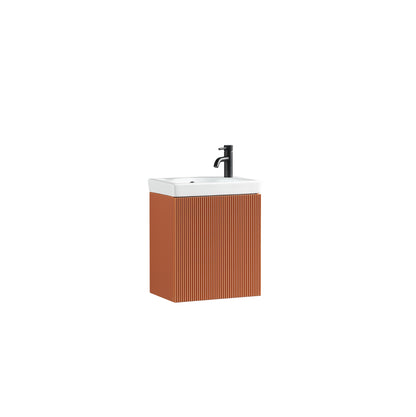 Tailored Bathrooms Flauto Mini 450mm Wall Hung Cloakroom Vanity Unit & Basin