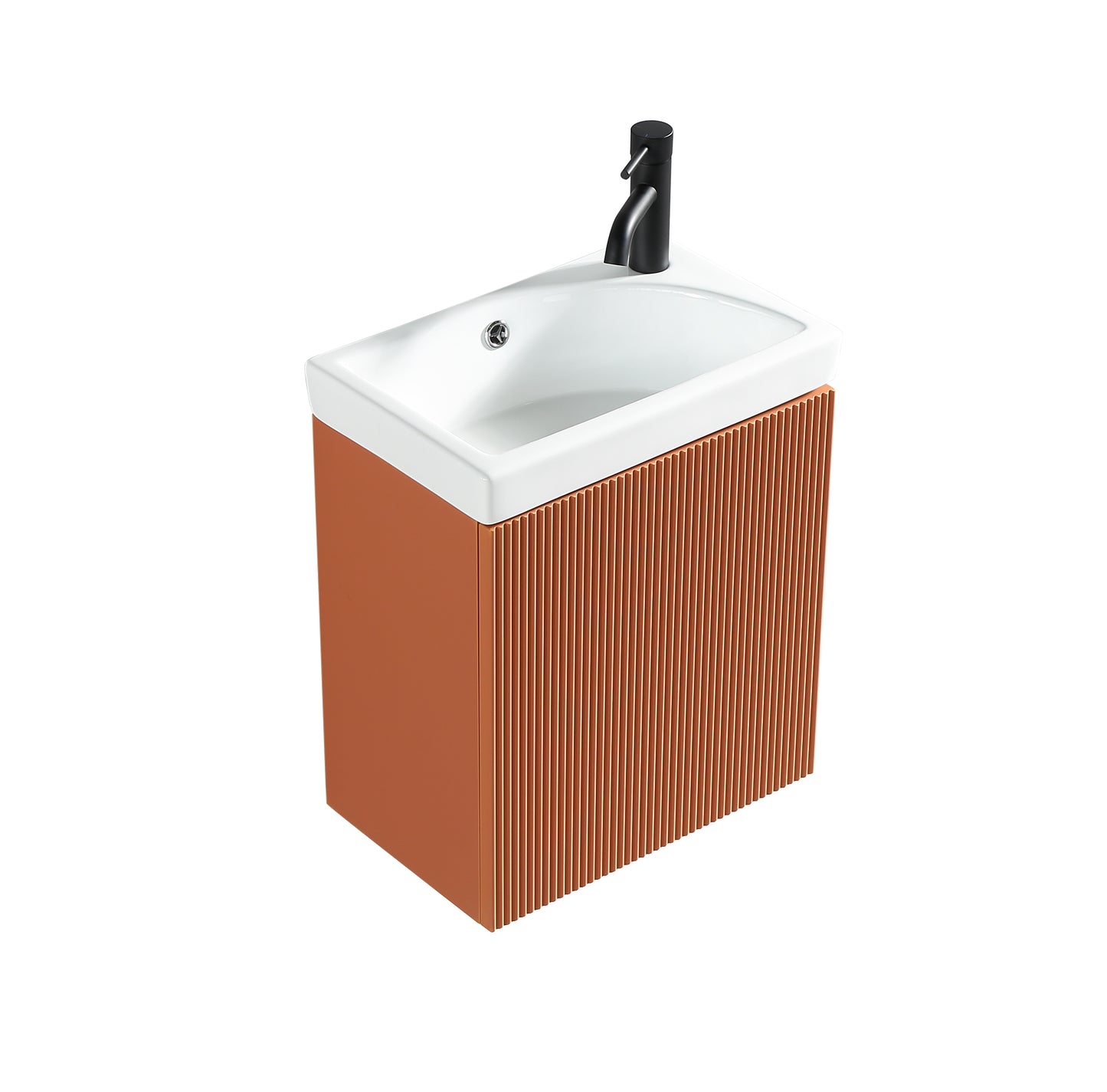 Tailored Bathrooms Flauto Mini 450mm Wall Hung Cloakroom Vanity Unit & Basin