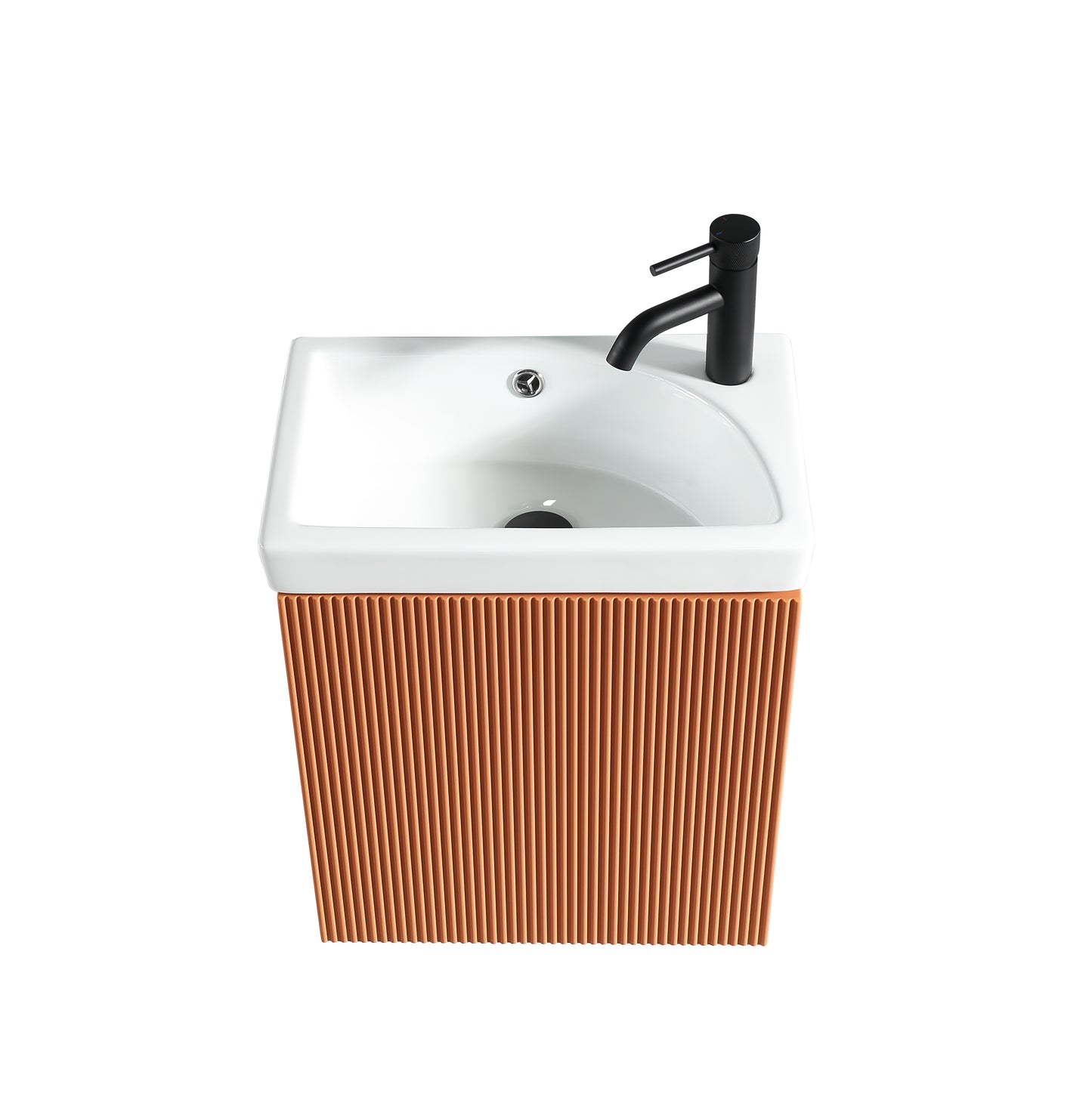 Tailored Bathrooms Flauto Mini 450mm Wall Hung Cloakroom Vanity Unit & Basin