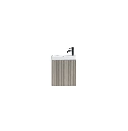 Tailored Bathrooms Flauto Mini 450mm Wall Hung Cloakroom Vanity Unit & Basin