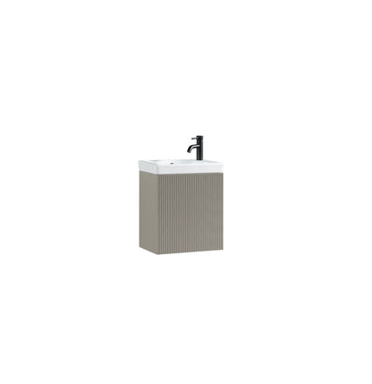 Tailored Bathrooms Flauto Mini 450mm Wall Hung Cloakroom Vanity Unit & Basin
