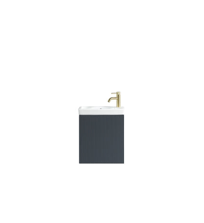 Tailored Bathrooms Flauto Mini 450mm Wall Hung Cloakroom Vanity Unit & Basin