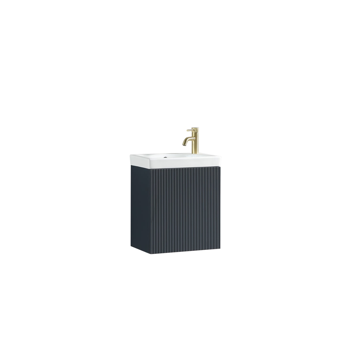 Tailored Bathrooms Flauto Mini 450mm Wall Hung Cloakroom Vanity Unit & Basin