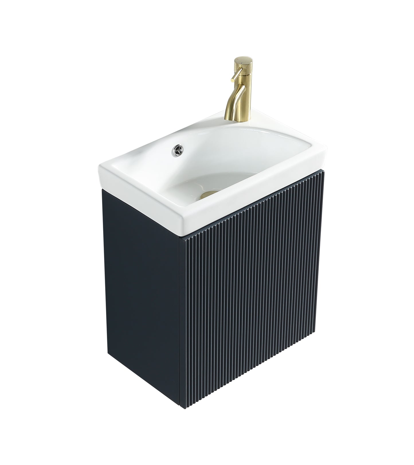 Tailored Bathrooms Flauto Mini 450mm Wall Hung Cloakroom Vanity Unit & Basin