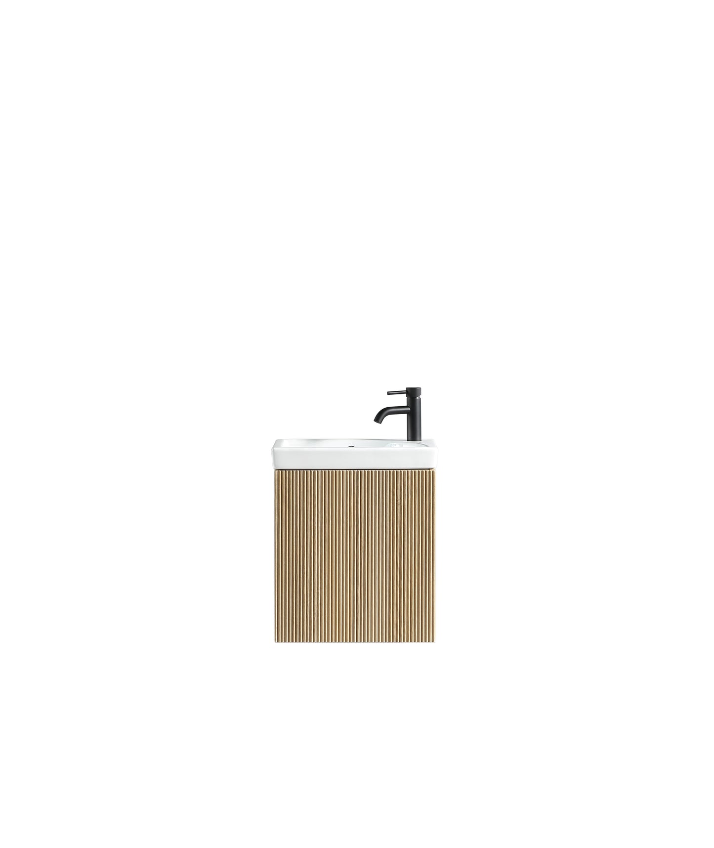 Tailored Bathrooms Flauto Mini 450mm Wall Hung Cloakroom Vanity Unit & Basin