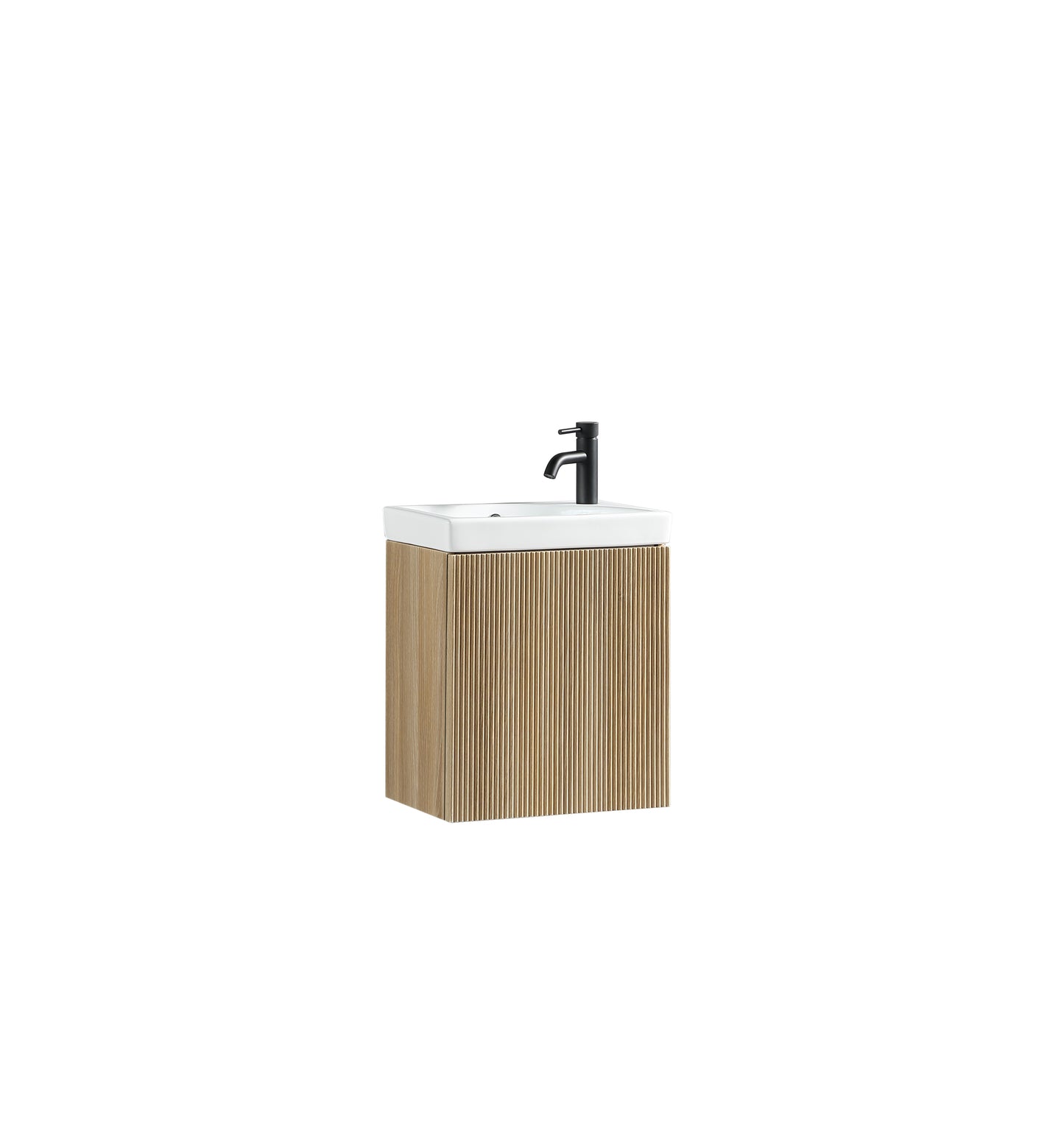 Tailored Bathrooms Flauto Mini 450mm Wall Hung Cloakroom Vanity Unit & Basin