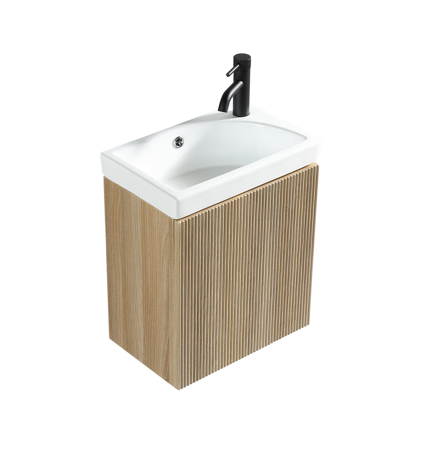 Tailored Bathrooms Flauto Mini 450mm Wall Hung Cloakroom Vanity Unit & Basin