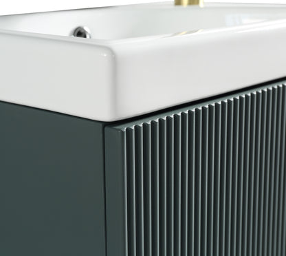Tailored Bathrooms Flauto Mini 450mm Wall Hung Cloakroom Vanity Unit & Basin