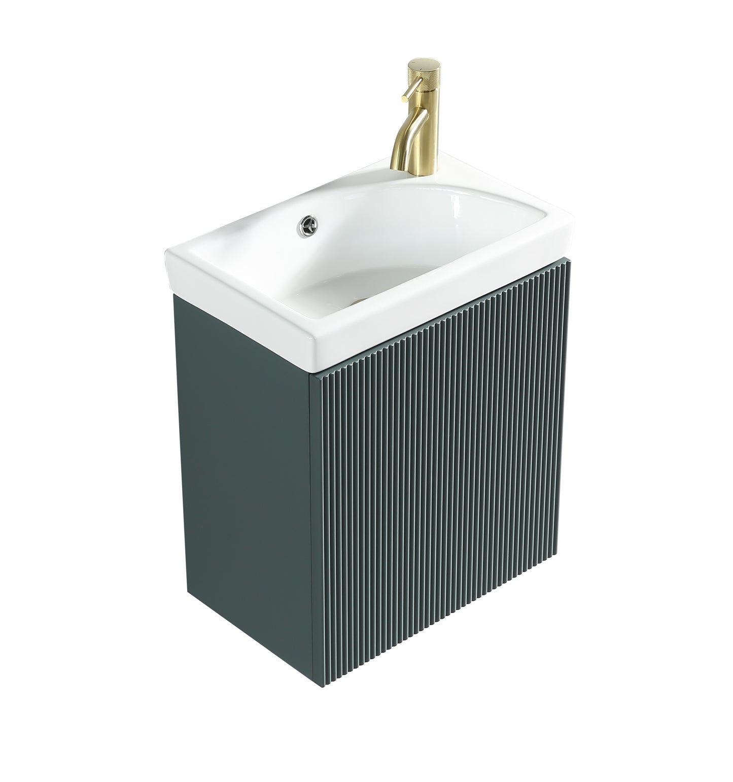 Tailored Bathrooms Flauto Mini 450mm Wall Hung Cloakroom Vanity Unit & Basin