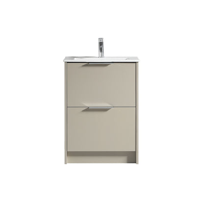 Tailored Bathrooms Sora 600mm Floor Standing Vanity Unit & Basin – Two Drawer