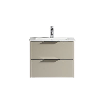 Tailored Bathrooms Sora 600mm Wall Hung Vanity Unit & Basin – Two Drawer
