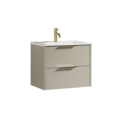 Tailored Bathrooms Sora 600mm Wall Hung Vanity Unit & Basin – Two Drawer