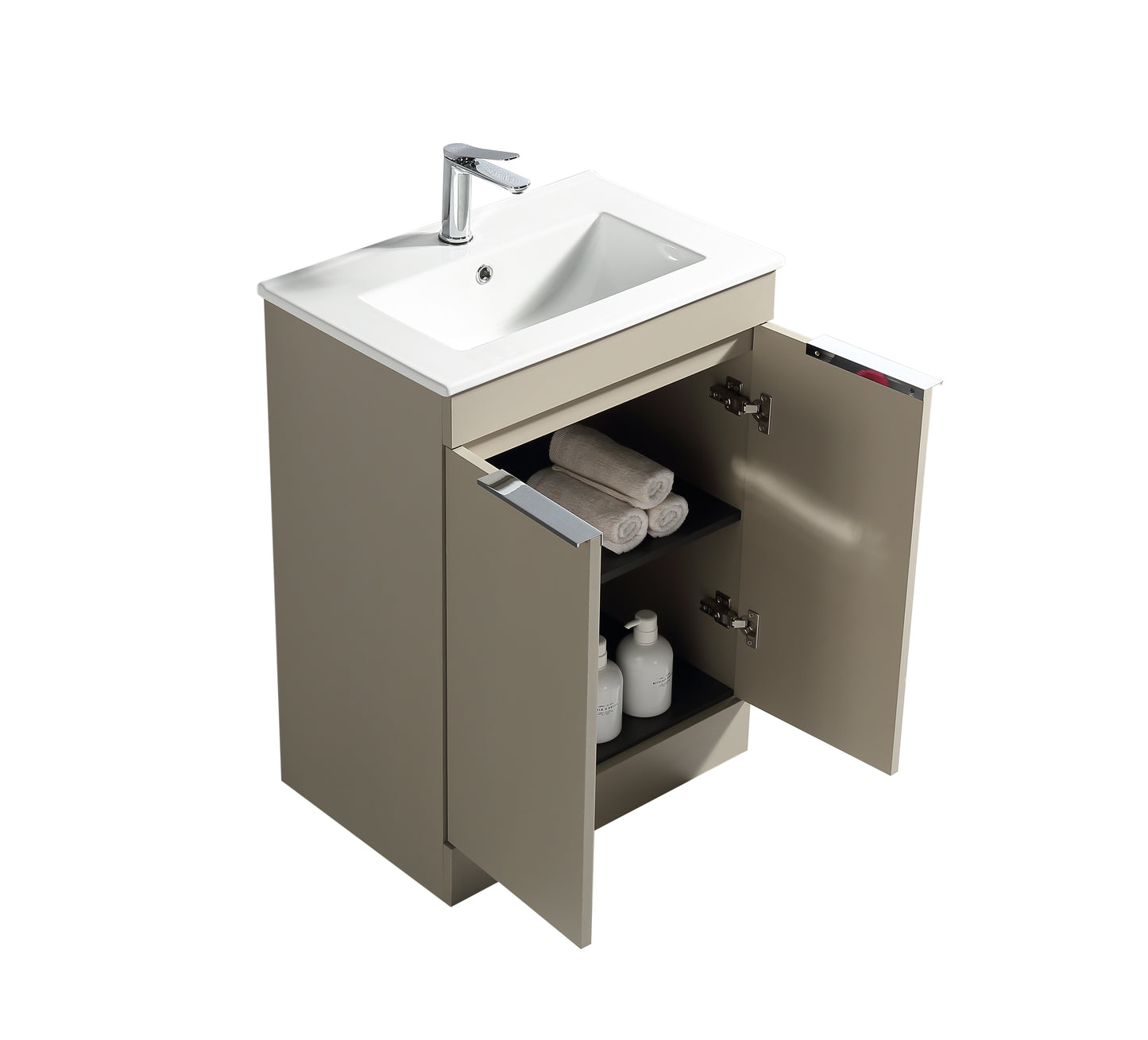 Tailored Bathrooms Sora 600mm Floor Standing Vanity Unit & Basin – Two Door