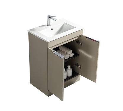Tailored Bathrooms Sora 600mm Floor Standing Vanity Unit & Basin – Two Door