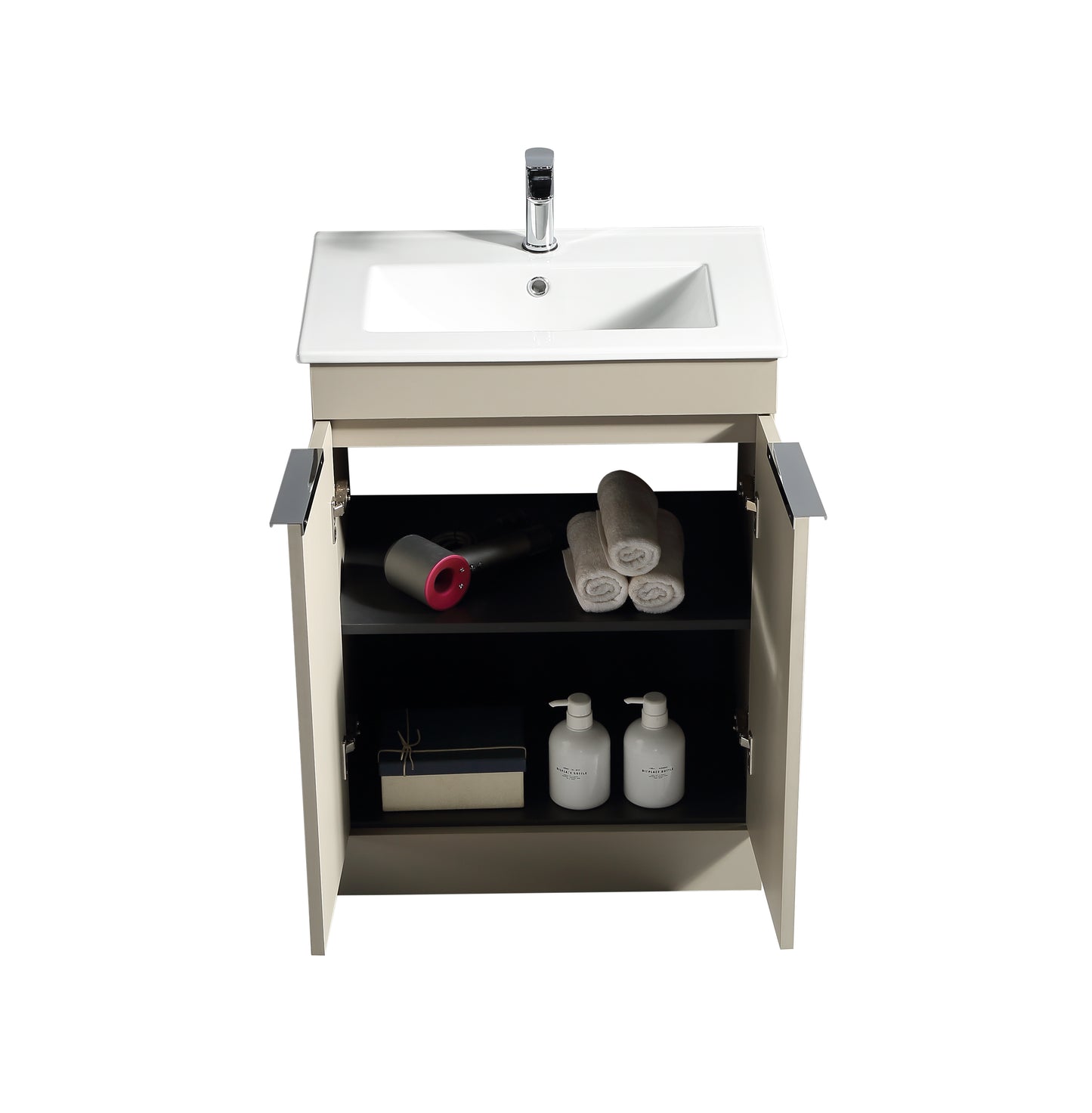 Tailored Bathrooms Sora 600mm Floor Standing Vanity Unit & Basin – Two Door