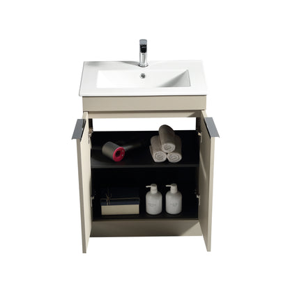 Tailored Bathrooms Sora 600mm Floor Standing Vanity Unit & Basin – Two Door