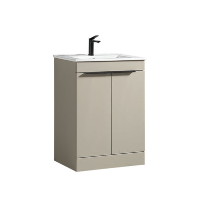 Tailored Bathrooms Sora 600mm Floor Standing Vanity Unit & Basin – Two Door