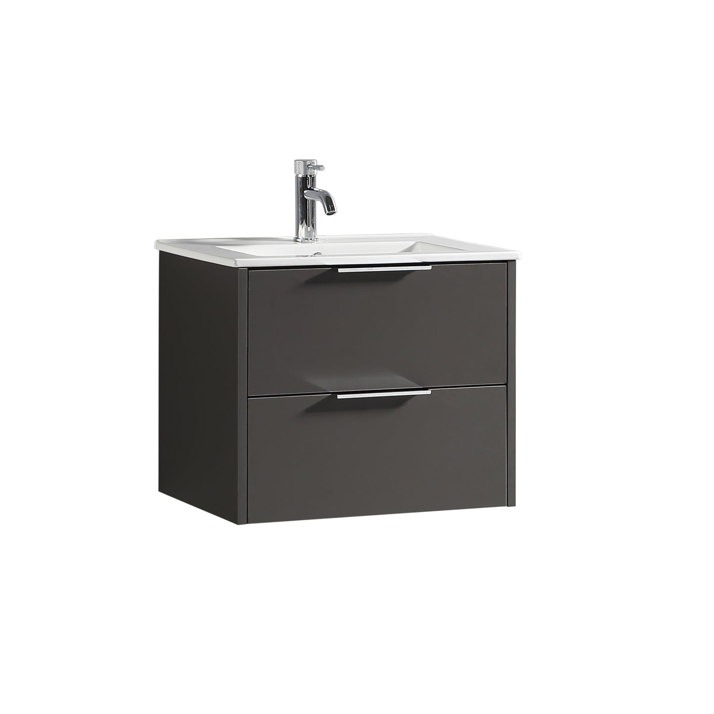 Tailored Bathrooms Sora 600mm Wall Hung Vanity Unit & Basin – Two Drawer