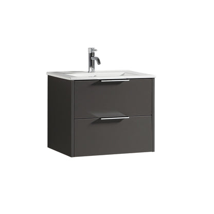 Tailored Bathrooms Sora 600mm Wall Hung Vanity Unit & Basin – Two Drawer