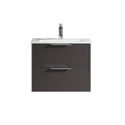 Tailored Bathrooms Sora 600mm Wall Hung Vanity Unit & Basin – Two Drawer