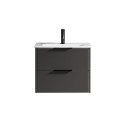 Tailored Bathrooms Sora 600mm Wall Hung Vanity Unit & Basin – Two Drawer