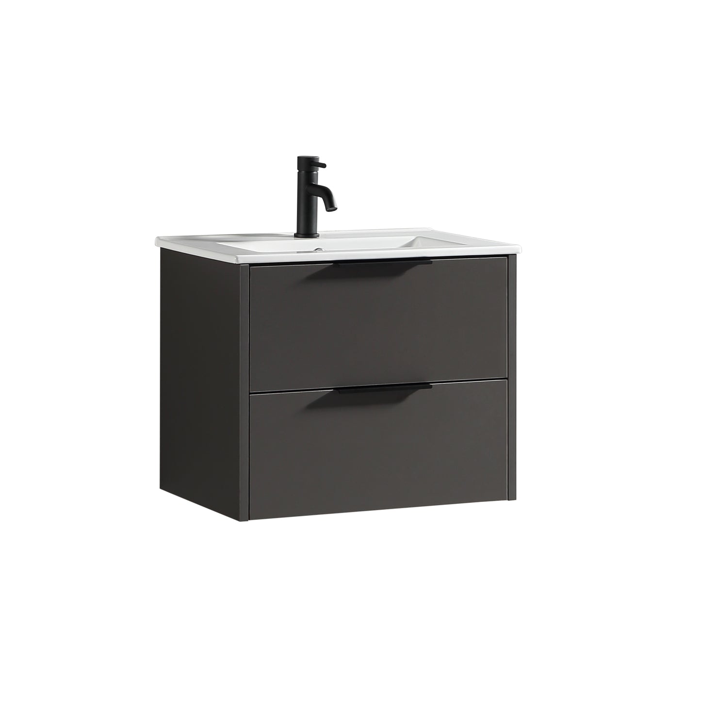 Tailored Bathrooms Sora 600mm Wall Hung Vanity Unit & Basin – Two Drawer