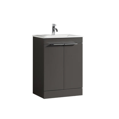 Tailored Bathrooms Sora 600mm Floor Standing Vanity Unit & Basin – Two Door