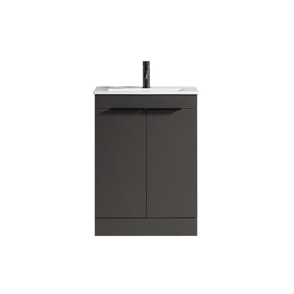 Tailored Bathrooms Sora 600mm Floor Standing Vanity Unit & Basin – Two Door