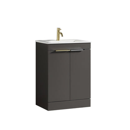 Tailored Bathrooms Sora 600mm Floor Standing Vanity Unit & Basin – Two Door