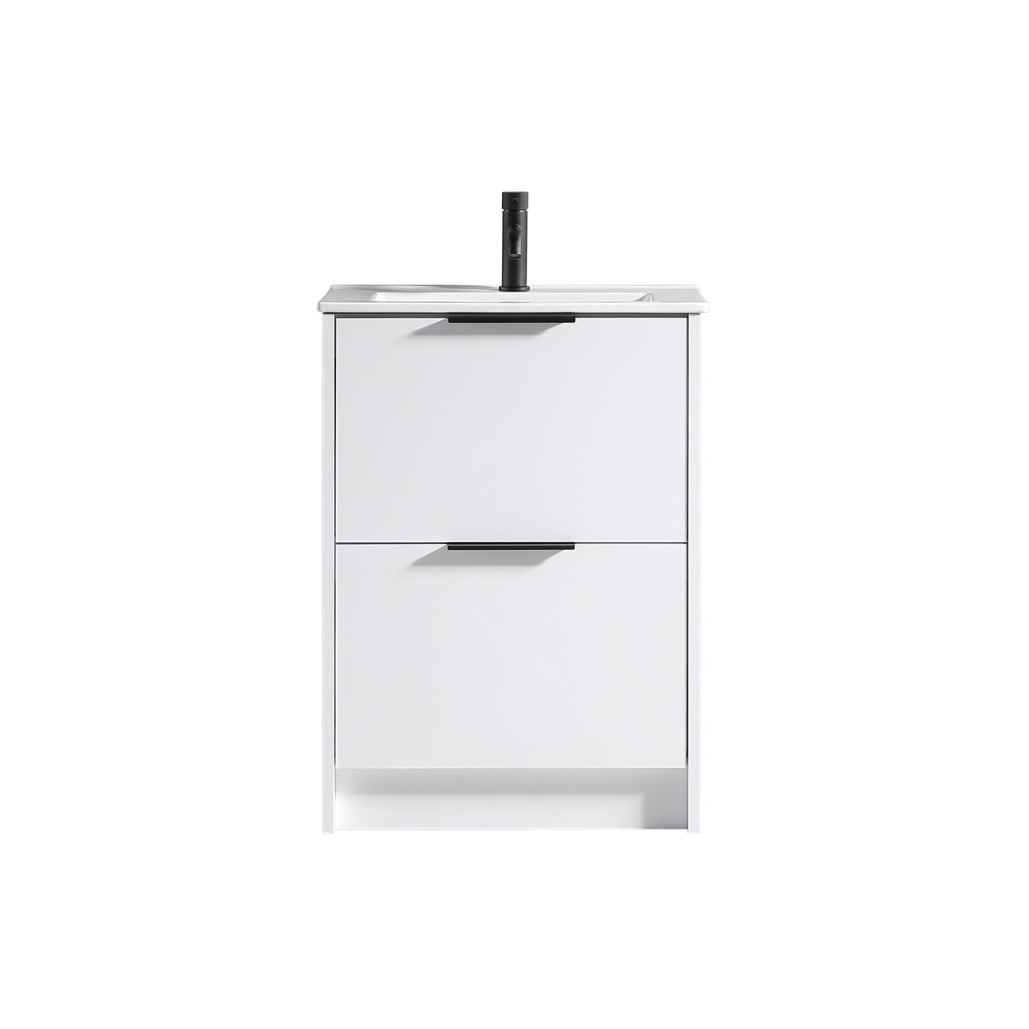 Tailored Bathrooms Sora 600mm Floor Standing Vanity Unit & Basin – Two Drawer