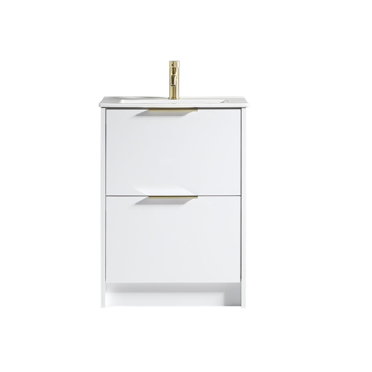 Tailored Bathrooms Sora 600mm Floor Standing Vanity Unit & Basin – Two Drawer